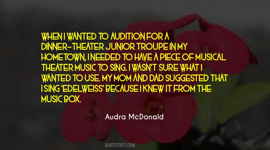 Quotes About Audra #479412