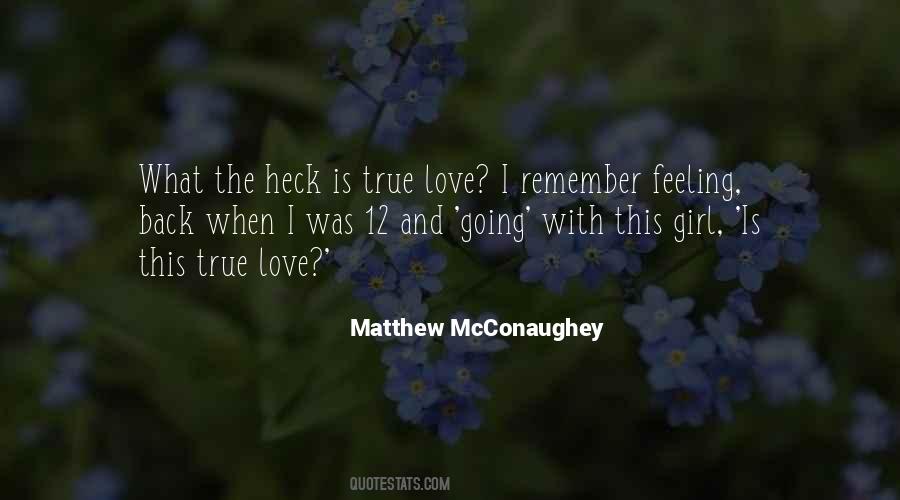 True Love Back Quotes #1618365
