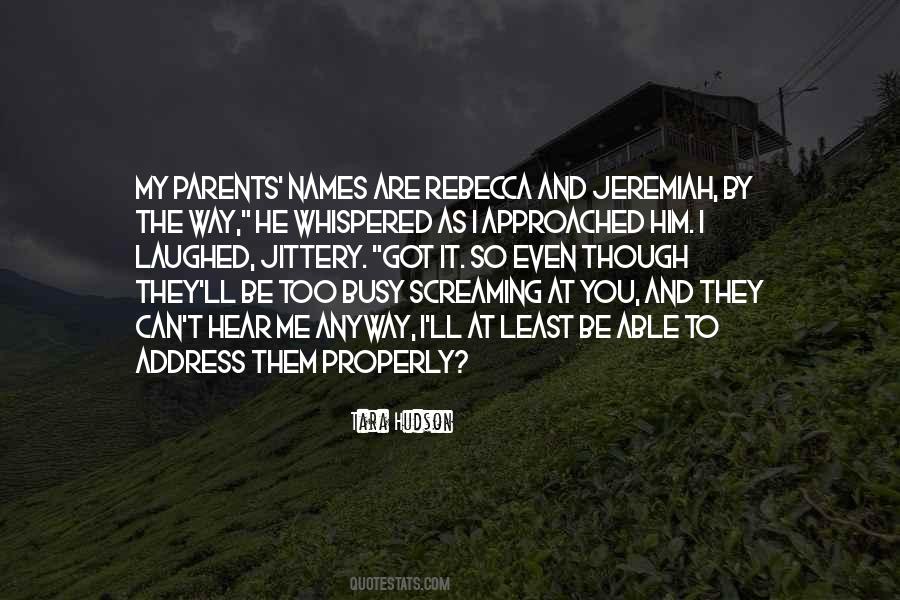 Quotes About Jeremiah #105594