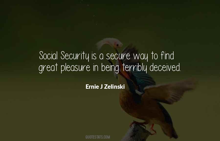 Quotes About Being Secure #545556