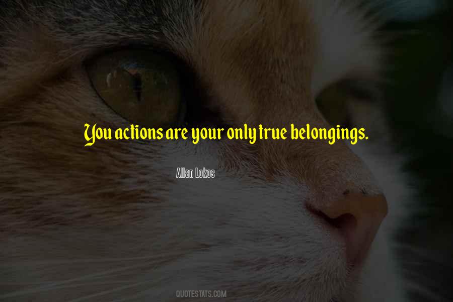 Quotes About Belongings #1567559