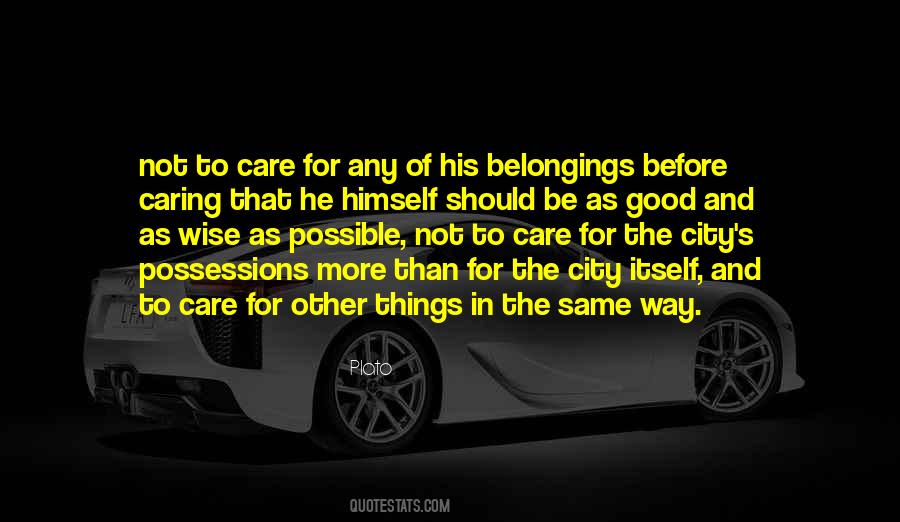 Quotes About Belongings #533381