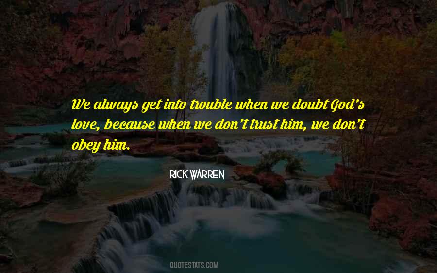 Trust And Obey God Quotes #181337