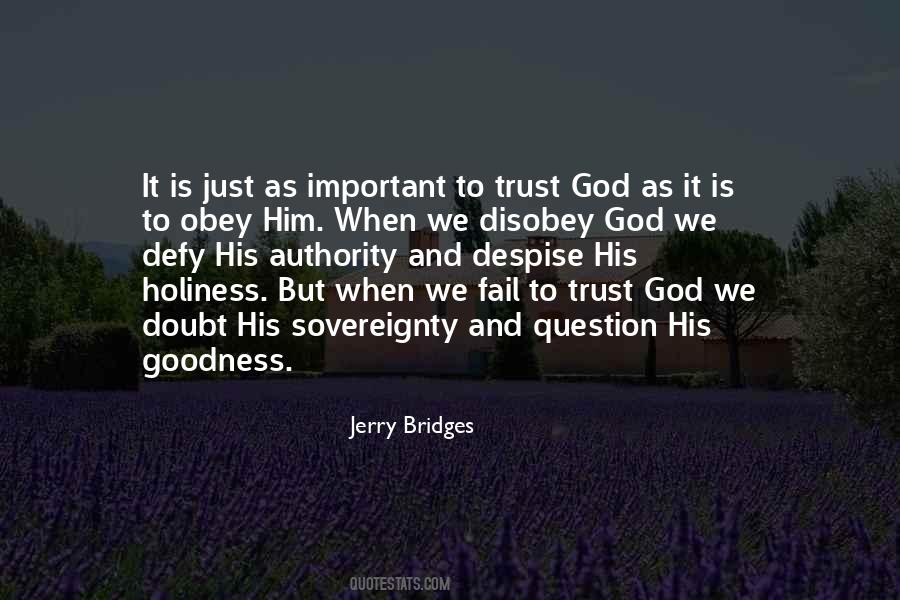 Trust And Obey God Quotes #520354