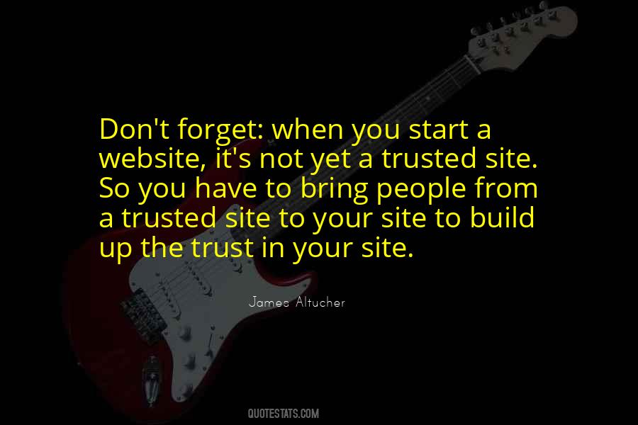 Trust Build Quotes #163881