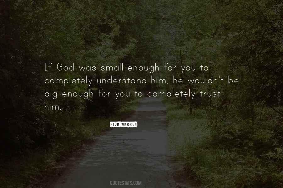 Trust Him God Quotes #268887