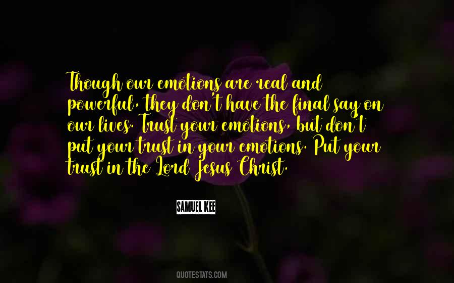 Trust In The Lord Quotes #1010673