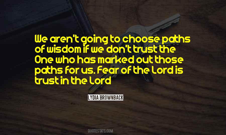 Trust In The Lord Quotes #125125