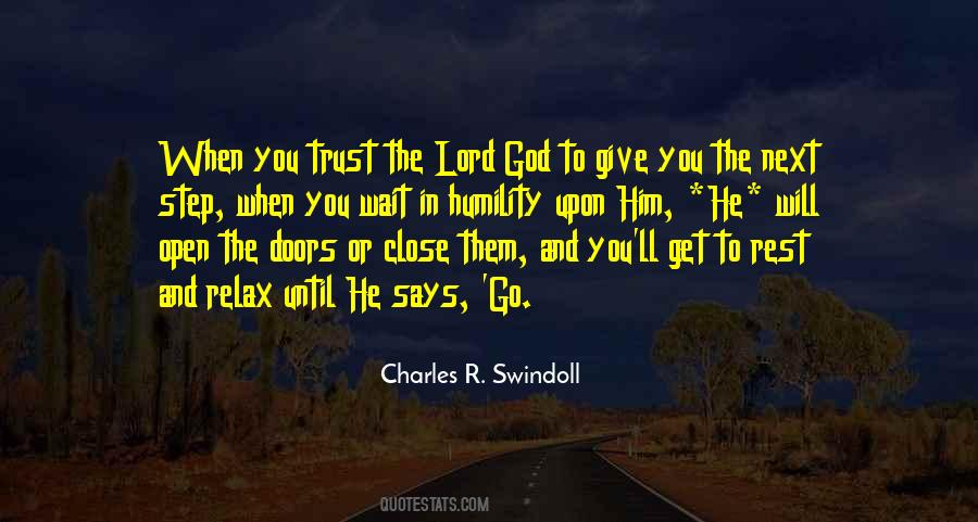 Trust In The Lord Quotes #169993