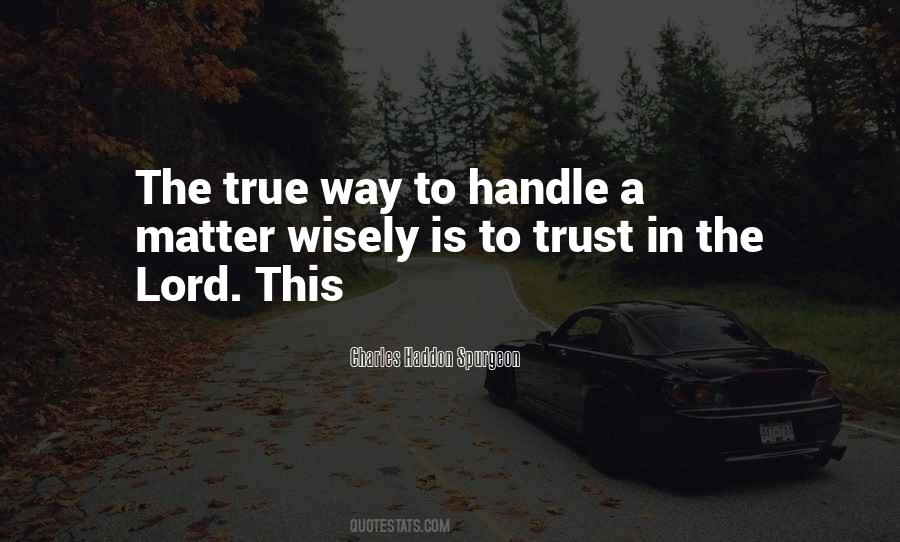 Trust In The Lord Quotes #639104