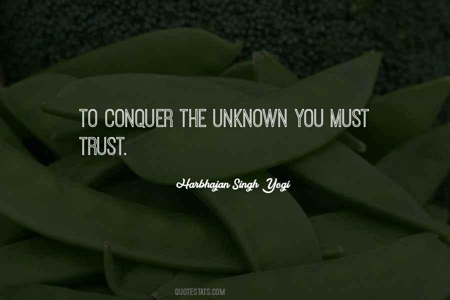 Trust In The Unknown Quotes #1175102