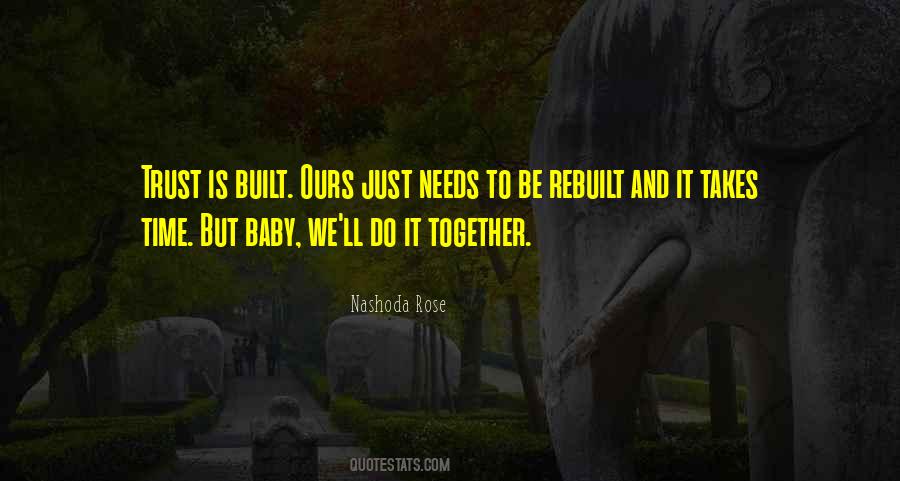 Trust Is Built Quotes #1696126