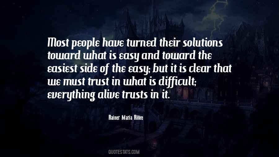 Trust Is Not Easy Quotes #198447