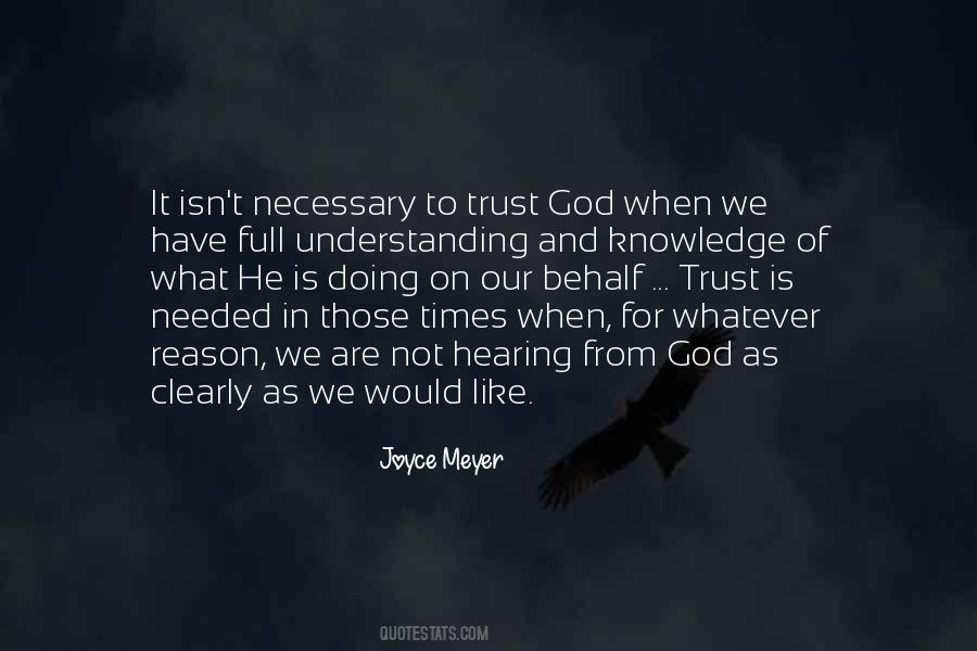 Trust On God Quotes #897372