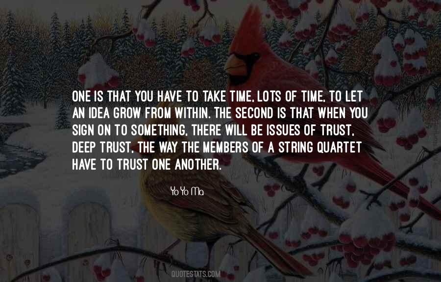 Trust One Another Quotes #225652