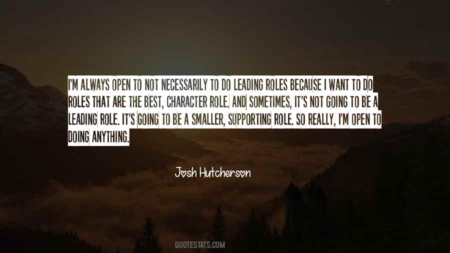 Quotes About Josh Hutcherson #156124