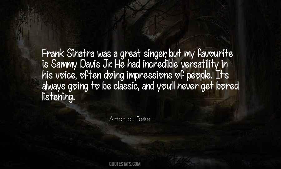 Quotes About Frank Sinatra #386549