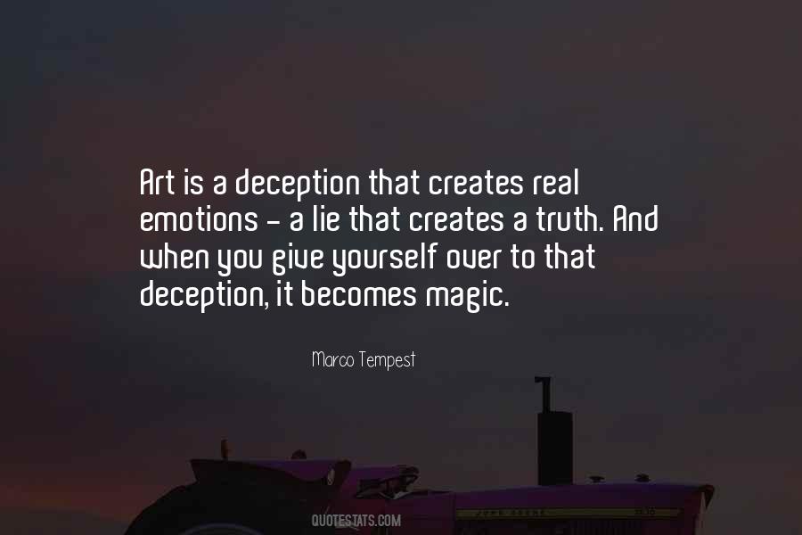 Truth And Deception Quotes #190119