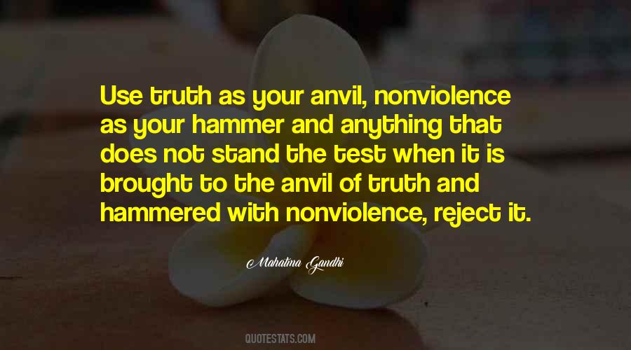 Truth And Nonviolence Quotes #1416458