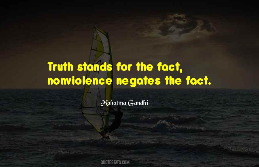 Truth And Nonviolence Quotes #1804438