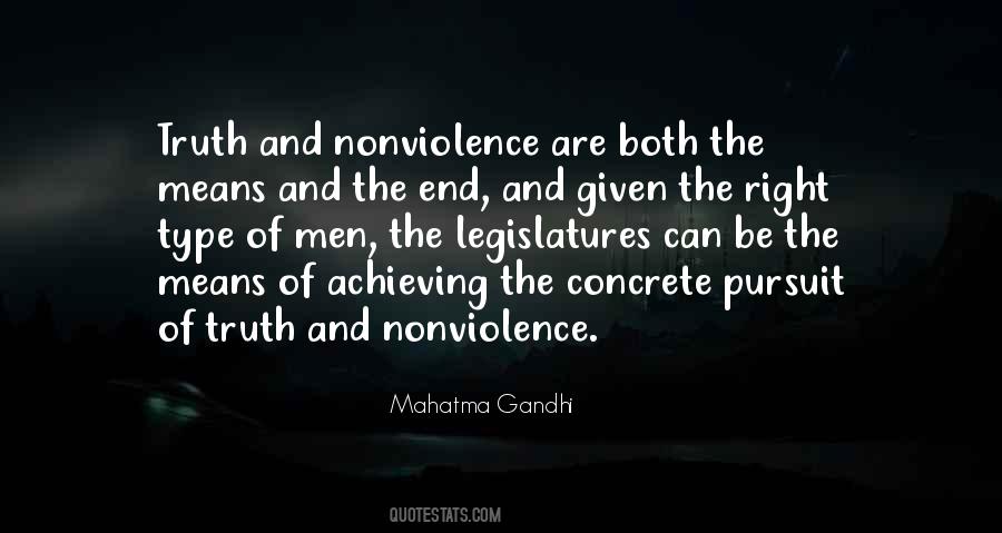 Truth And Nonviolence Quotes #536481