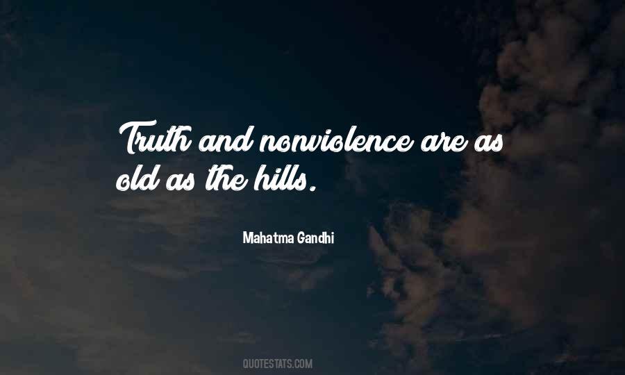 Truth And Nonviolence Quotes #907871