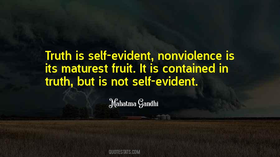 Truth And Nonviolence Quotes #928480