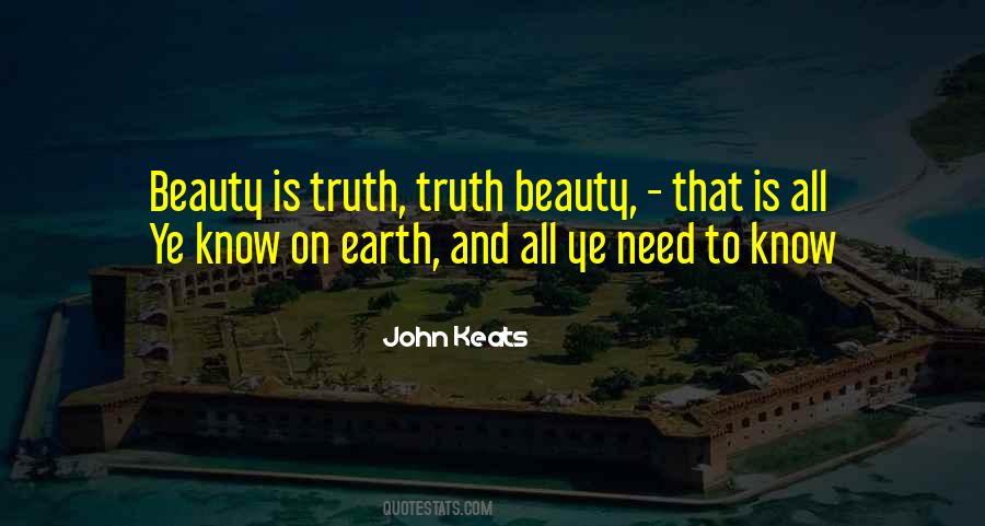 Truth Beauty Quotes #1277159