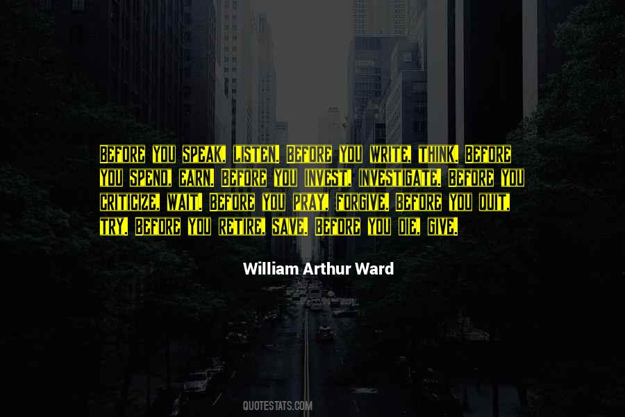 Try Before You Quit Quotes #506813