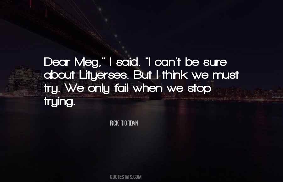 Try But Fail Quotes #165286