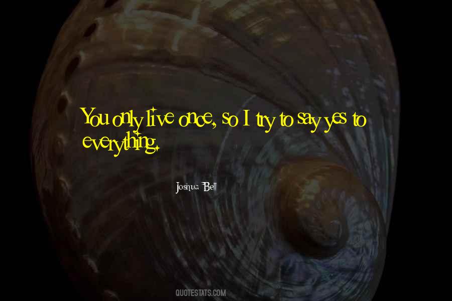 Try Everything Once Quotes #316084