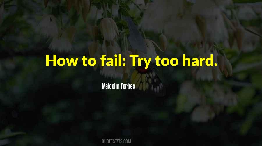 Try Hard Fail Quotes #370218