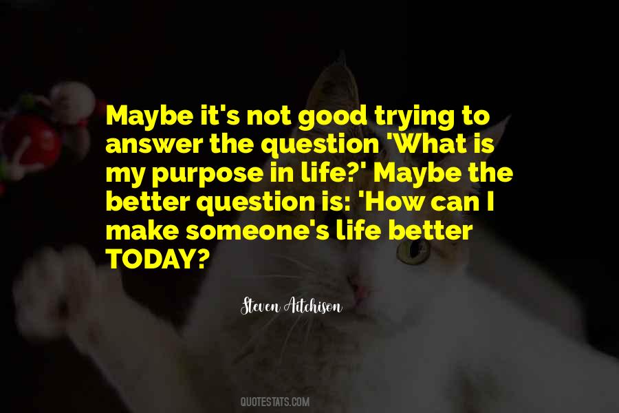 Trying To Make It Better Quotes #900513