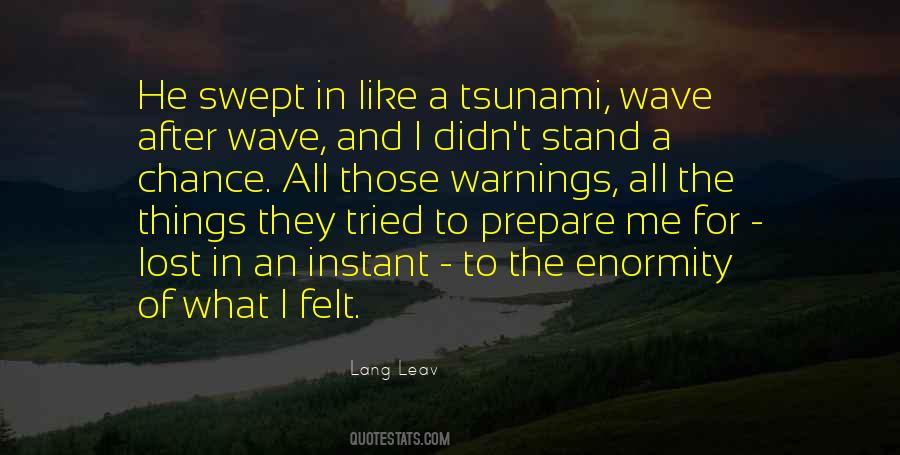 Tsunami Quotes #974649
