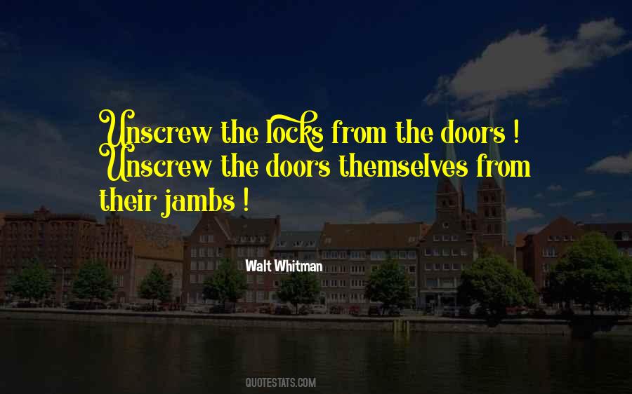 Quotes About The Doors #1228479