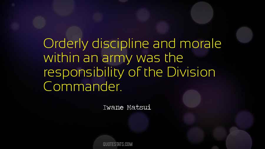 Quotes About Army Discipline #70787