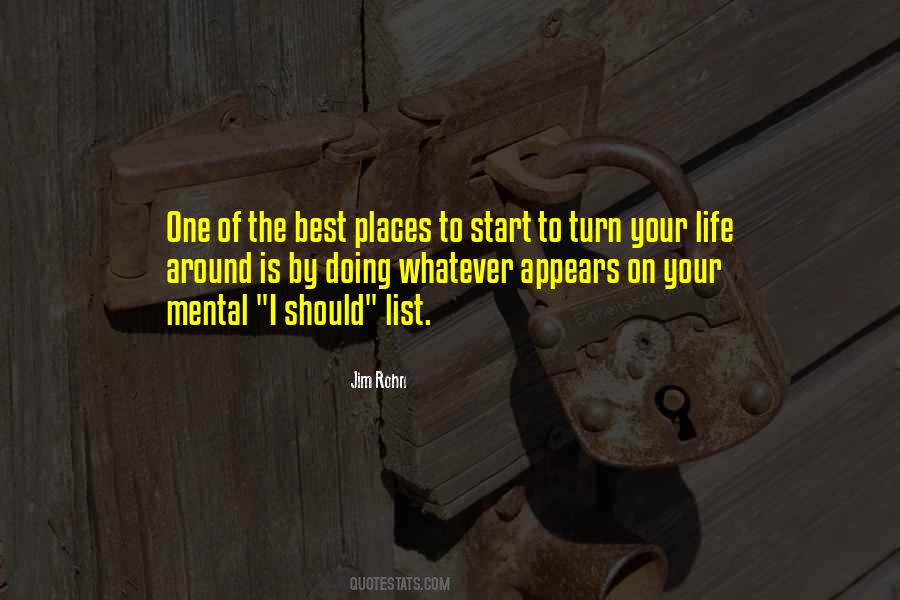 Turn Life Around Quotes #1290306