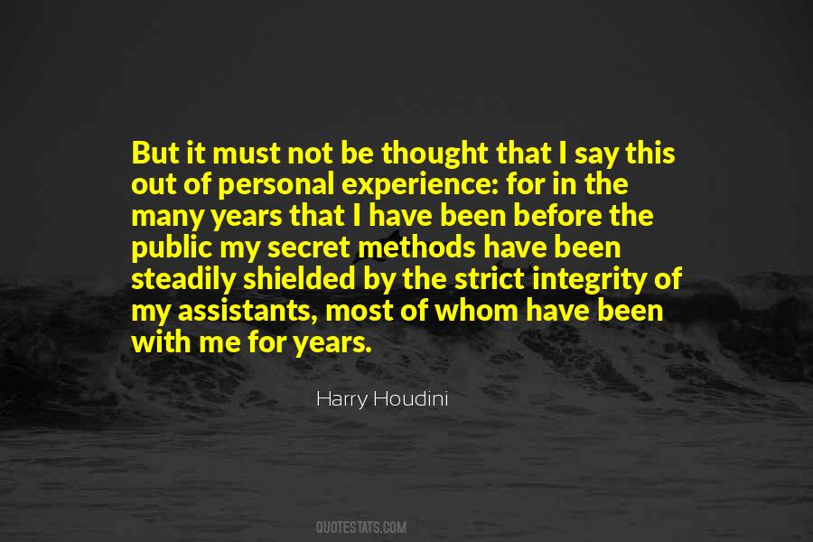 Quotes About Harry Houdini #1728636