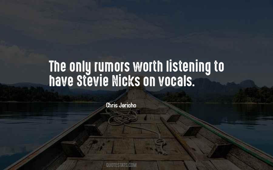 Quotes About Stevie Nicks #763157