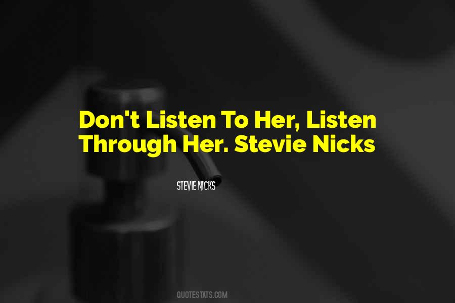 Quotes About Stevie Nicks #765080