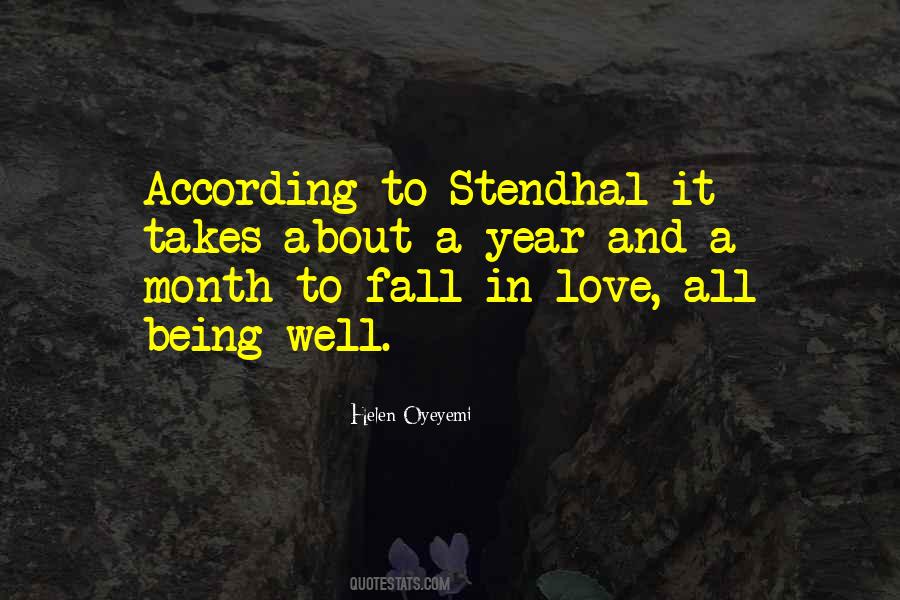 Quotes About Stendhal Love #485664