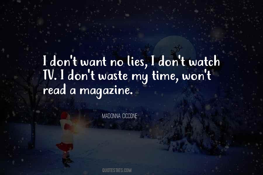 Tv Waste Of Time Quotes #1166231