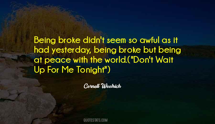 Quotes About Being Broke #129061