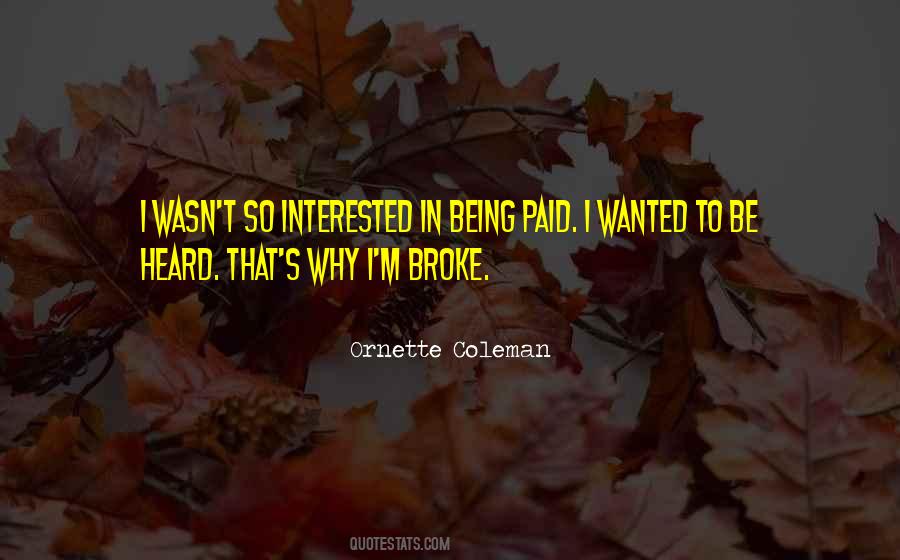 Quotes About Being Broke #1390347