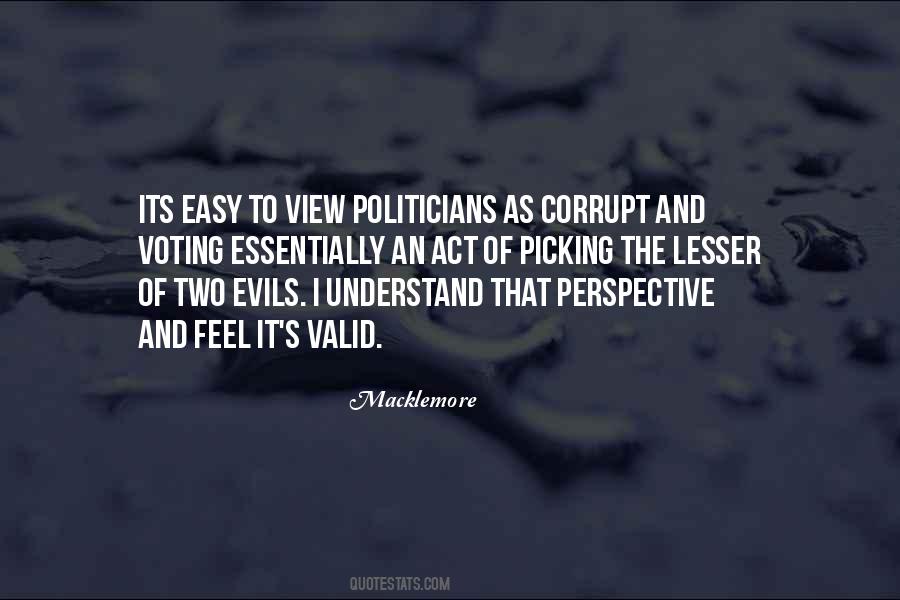 Two Evils Quotes #245337