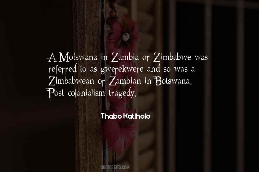 Quotes About Zimbabwe #1286572