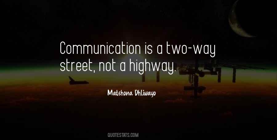 Two Way Street Quotes #339995