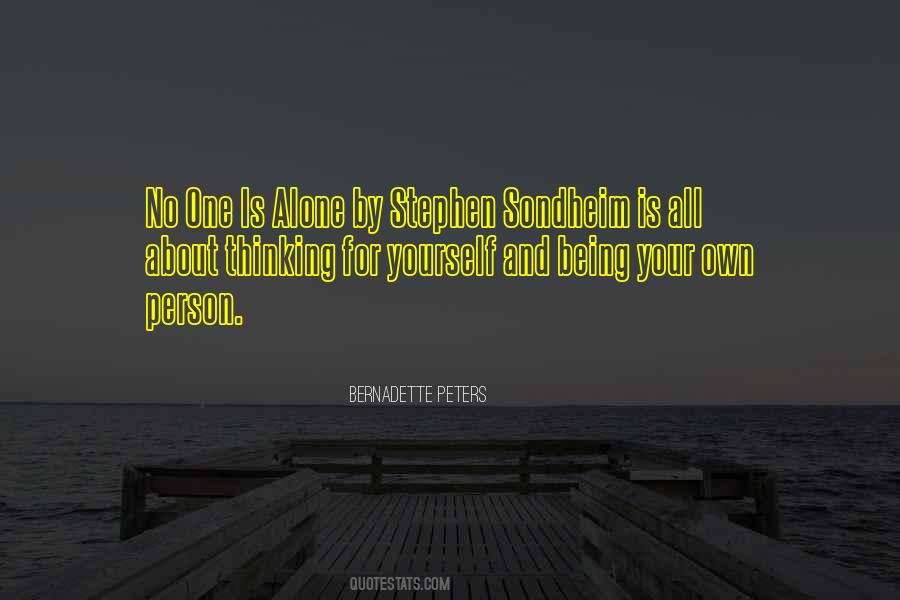 Quotes About Stephen Sondheim #398781