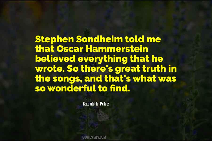 Quotes About Stephen Sondheim #935343