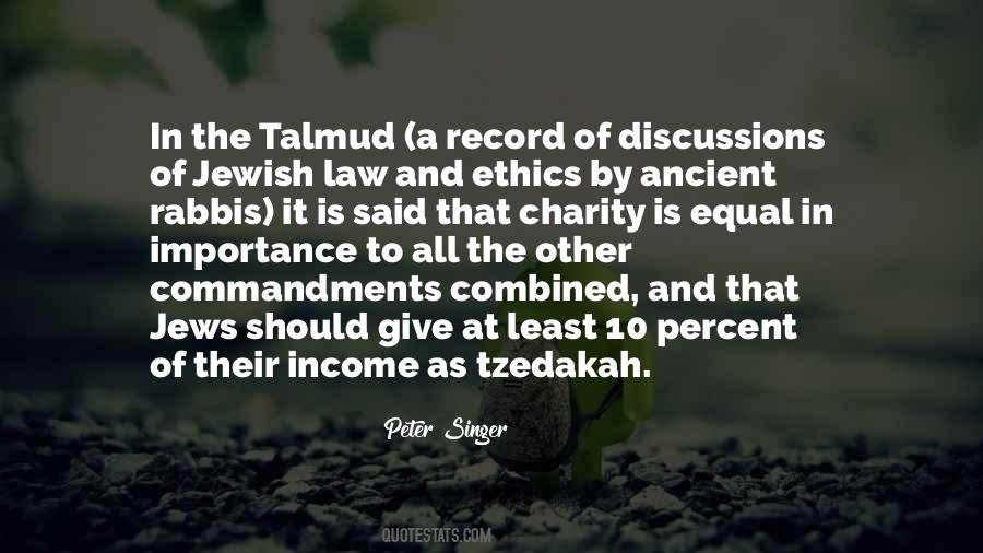 Tzedakah Charity Quotes #1439621